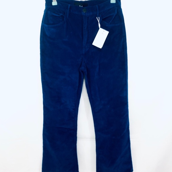 NWT 3X1 Velvet Cropped Flare Pants Stretch Size 29 - Picture 4 of 8